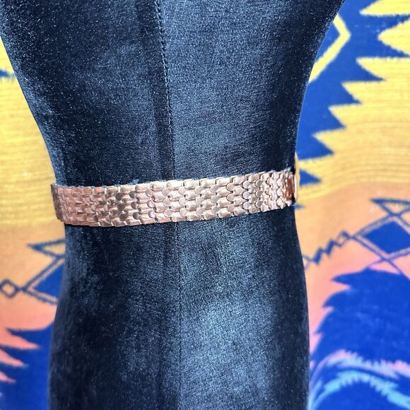 Vintage Mid-Century Modernist Renoir Solid Copper Belt. 1950’s. Retro. Rare. main image 7